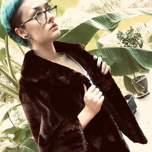 Vintage Cropped Fur Coat